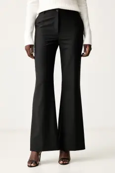 Pinko pantaloni wide leg pentru femei cu lana imagine