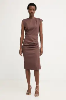 Pinko rochie de vara cu amestec de in imagine