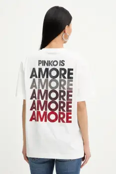 Pinko tricou din bumbac imagine