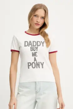 Pinko tricou din bumbac REIMAGINE by Patrick Mcdowell imagine