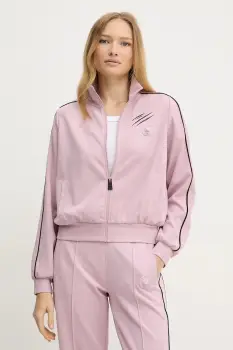 PLEIN SPORT bluza culoarea roz, cu imprimeu, FAEC WJB1894 STE003N imagine