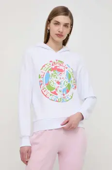 PLEIN SPORT bluza femei, cu gluga, cu imprimeu imagine