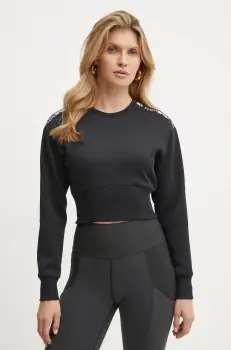 PLEIN SPORT bluza femei, culoarea negru, cu imprimeu, AADC WJO1017 STE003N imagine