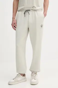 PLEIN SPORT pantaloni de trening culoarea bej, uni, SAEC MJT2477 STE003N imagine