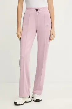 PLEIN SPORT pantaloni de trening culoarea roz, cu imprimeu, FAEC WJT2152 STE003N imagine