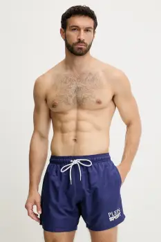 PLEIN SPORT pantaloni scurti de baie culoarea bleumarin, PS25MBM10 imagine