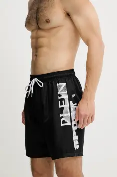 PLEIN SPORT pantaloni scurti de baie culoarea negru, PS25MBL02 imagine