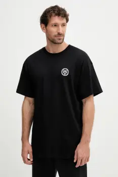 PLEIN SPORT tricou din bumbac culoarea negru, cu imprimeu, PAEC MTK8324 STE001N imagine