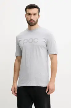 POC tricou din bumbac barbati, culoarea gri, cu imprimeu, 61650 imagine