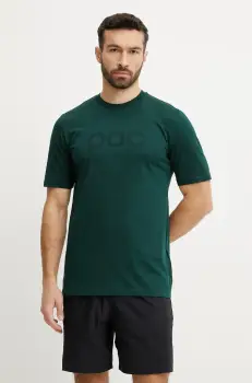 POC tricou din bumbac barbati, culoarea verde, cu imprimeu, 61650 imagine