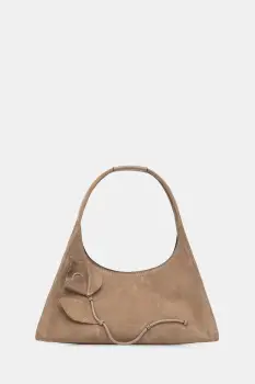 Pollini geanta baguette pentru femei, din piele intoarsa imagine