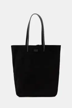 Pollini geanta de mana din piele intoarsa culoarea negru, PC4425PP0N QL1 imagine