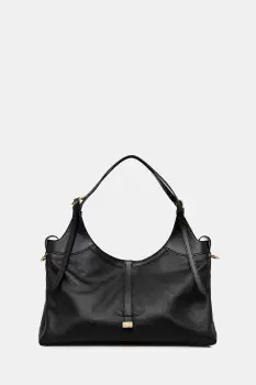 Pollini geanta de piele culoarea negru, PC4400PP0N QA1 imagine