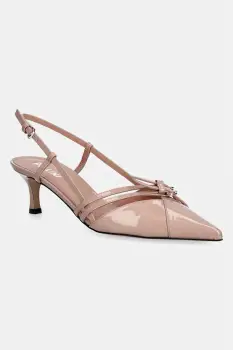 Pollini pantofi cu toc stiletto din piele imagine