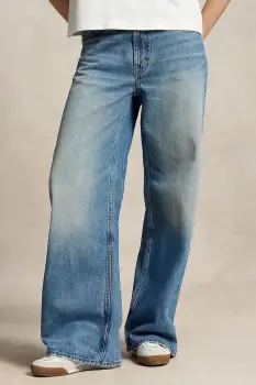 Polo Ralph Lauren blugi wide leg pentru femei imagine