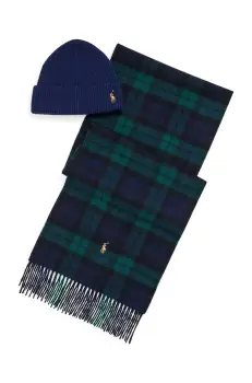 Polo Ralph Lauren caciula si fular din lana imagine