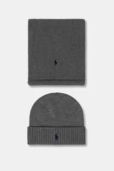 Polo Ralph Lauren caciula si fular din lana imagine