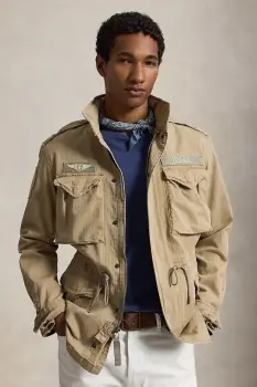 Polo Ralph Lauren geaca de tranzitie pentru barbati din bumbac Icnc Fld Jkt Lined Field imagine