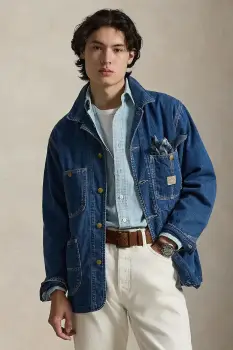 Polo Ralph Lauren geaca de tranzitie pentru barbati din denim imagine