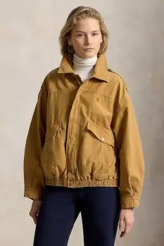 Polo Ralph Lauren geaca de tranzitie pentru femei din bumbac imagine