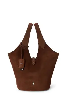 Polo Ralph Lauren geanta shopper pentru femei din piele intoarsa imagine