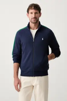 Polo Ralph Lauren hanorac cu fermoar pentru barbati, cu bumbac imagine