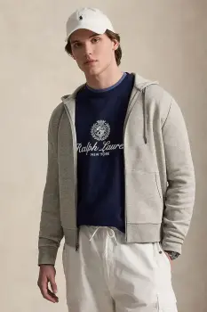Polo Ralph Lauren hanorac cu fermoar si gluga imagine