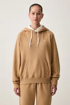 Polo Ralph Lauren hanorac cu gluga pentru femei cu bumbac imagine