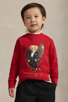 Polo Ralph Lauren hanorac de bumbac pentru copii imagine