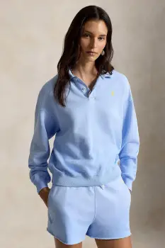 Polo Ralph Lauren hanorac pentru femei, cu bumbac ISLAND FLC-KNT-SWEATSHIRT imagine