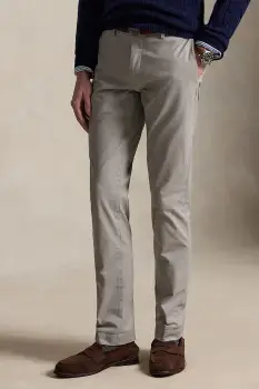 Polo Ralph Lauren pantaloni chinos pentru barbati din bumbac cu elastan imagine