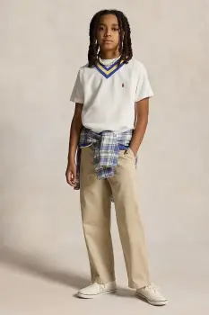 Polo Ralph Lauren pantaloni chinos pentru copii, din bumbac imagine