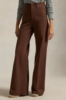 Polo Ralph Lauren pantaloni pentru femei cu bumbac imagine