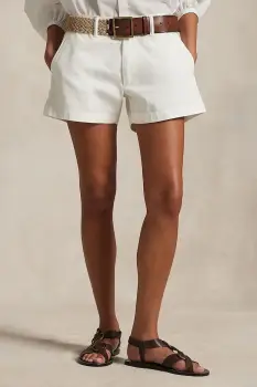 Polo Ralph Lauren Pantaloni scurti chinos de femei din bumbac imagine