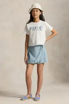 Polo Ralph Lauren pantaloni scurti din denim pentru copii imagine