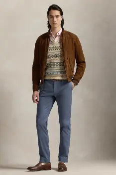 Polo Ralph Lauren pantaloni slim fit barbati cu bumbac Slim Fit HDN Pant imagine