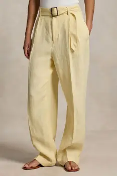 Polo Ralph Lauren pantaloni wide leg pentru femei, din in imagine
