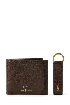 Polo Ralph Lauren portofel din piele si breloc imagine