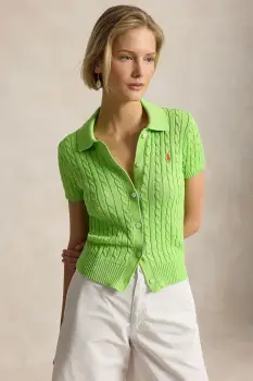 Polo Ralph Lauren Pulover cu maneca scurta de femei din bumbac imagine