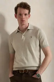 Polo Ralph Lauren pulover cu maneca scurta pentru barbati din bumbac imagine