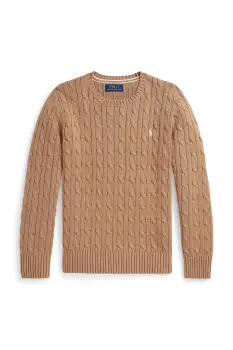 Polo Ralph Lauren pulover de bumbac pentru copii imagine