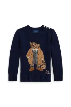 Polo Ralph Lauren pulover de bumbac pentru copii imagine