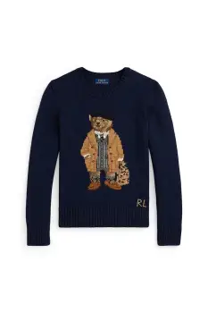 Polo Ralph Lauren pulover de bumbac pentru copii imagine