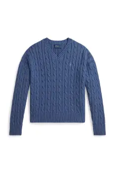 Polo Ralph Lauren pulover de bumbac pentru copii imagine