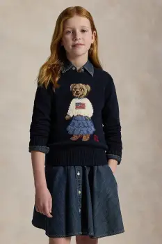 Polo Ralph Lauren pulover de bumbac pentru copii imagine