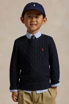 Polo Ralph Lauren pulover de bumbac pentru copii imagine