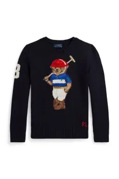 Polo Ralph Lauren pulover de bumbac pentru copii imagine