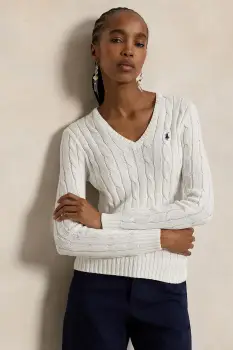 Polo Ralph Lauren pulover de dama din bumbac imagine