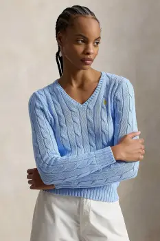 Polo Ralph Lauren pulover de femei din bumbac imagine
