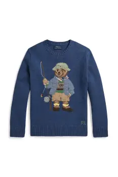 Polo Ralph Lauren pulover pentru copii, din bumbac imagine